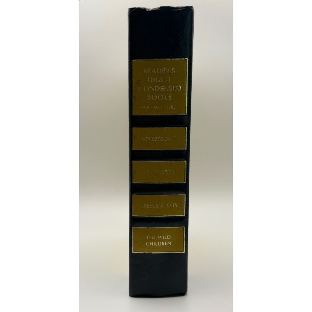 Vintage Reader's Digest Condensed Books 1985 Vol 1 Black Gold Decor Hardcover